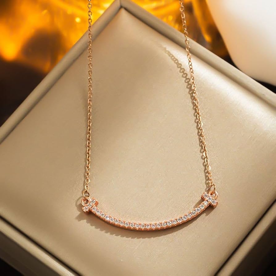 スマイル ネックレス ピンクゴールド TIFFANY&Co. ティファニー T スマイル ネックレス ピンクゴールド TIFFANY&Co. ティファニー T